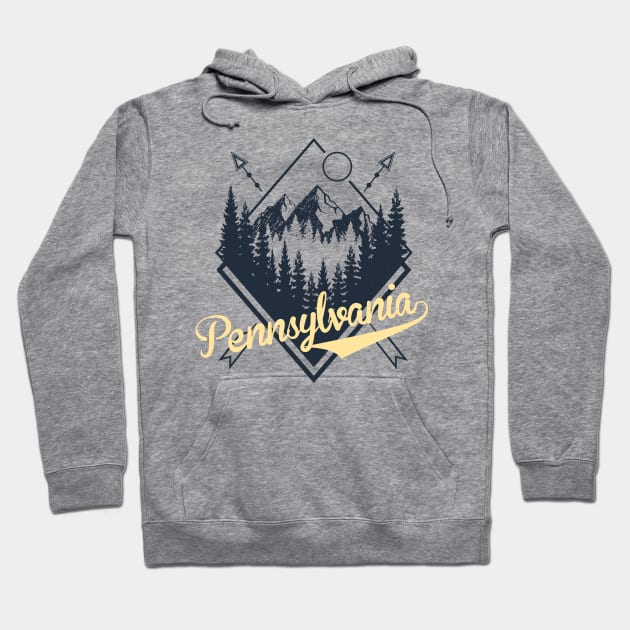 Pennsylvania Hoodie by LaarniGallery